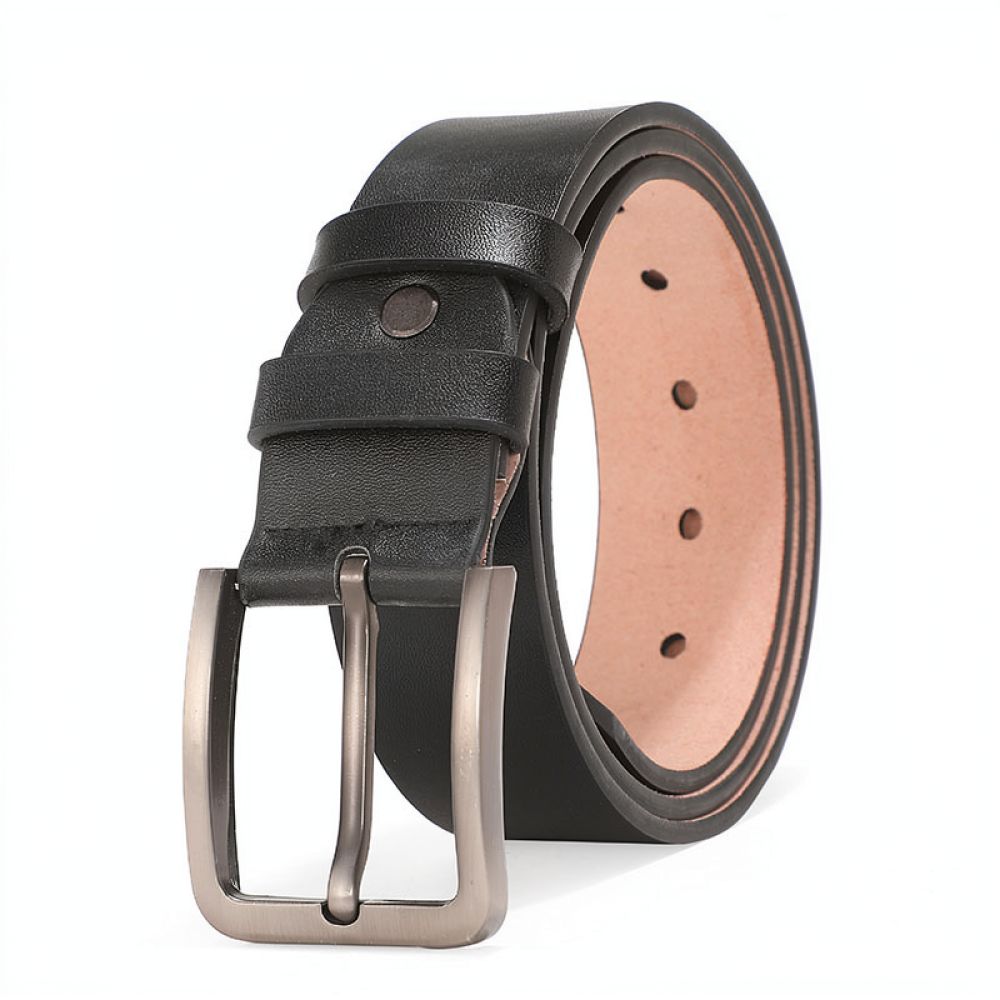 Men Formal Wear With Jeans - Vintage Mens Leather Belt Durable Pin