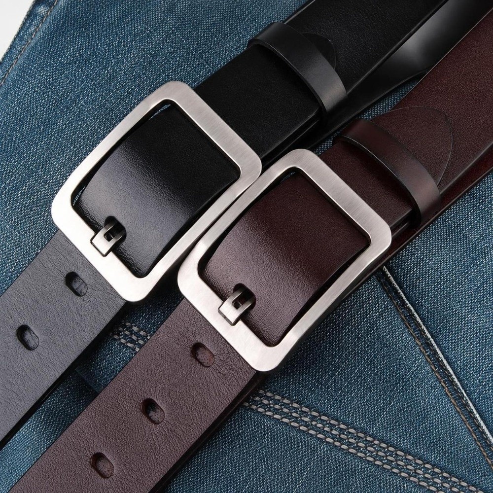 Men Formal Wear With Jeans - Fashion Business Casual PU Leather Belt