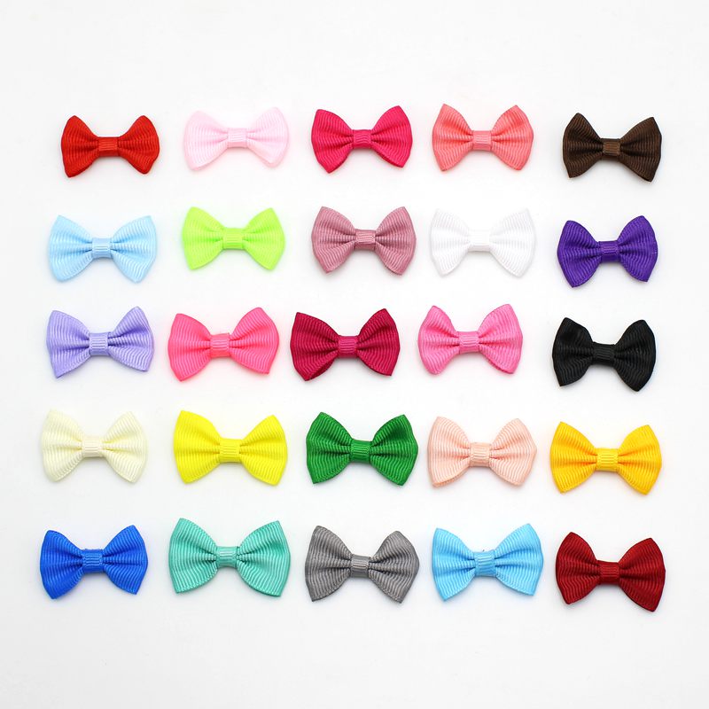 Satin Bow Tie - 50PCS 35*25mm Satin Ribbon Bows Tie