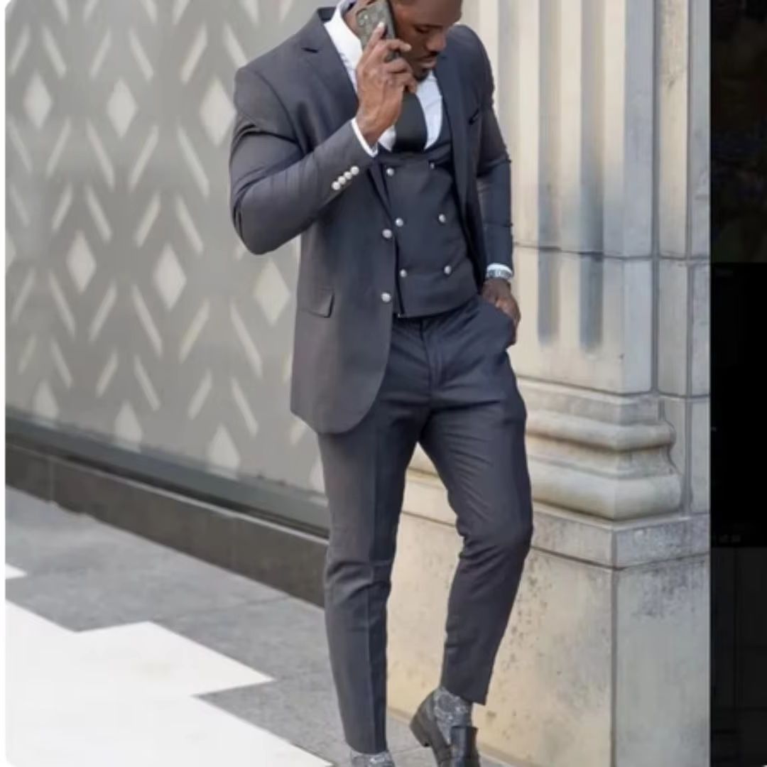 Men's 3 Piece Wedding Tuxedo S - Men'S Formal Wear Not Suit 评论和价格