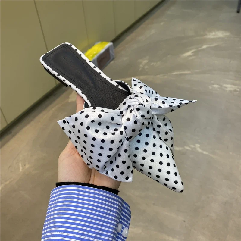 Women Sandals Oversize Bowtie  - Satin Bow Tie 评论和价格