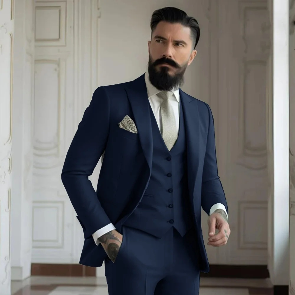 3 Pieces Post Khaki Suits Men  - Khaki Formal Wear Men 评论和价格