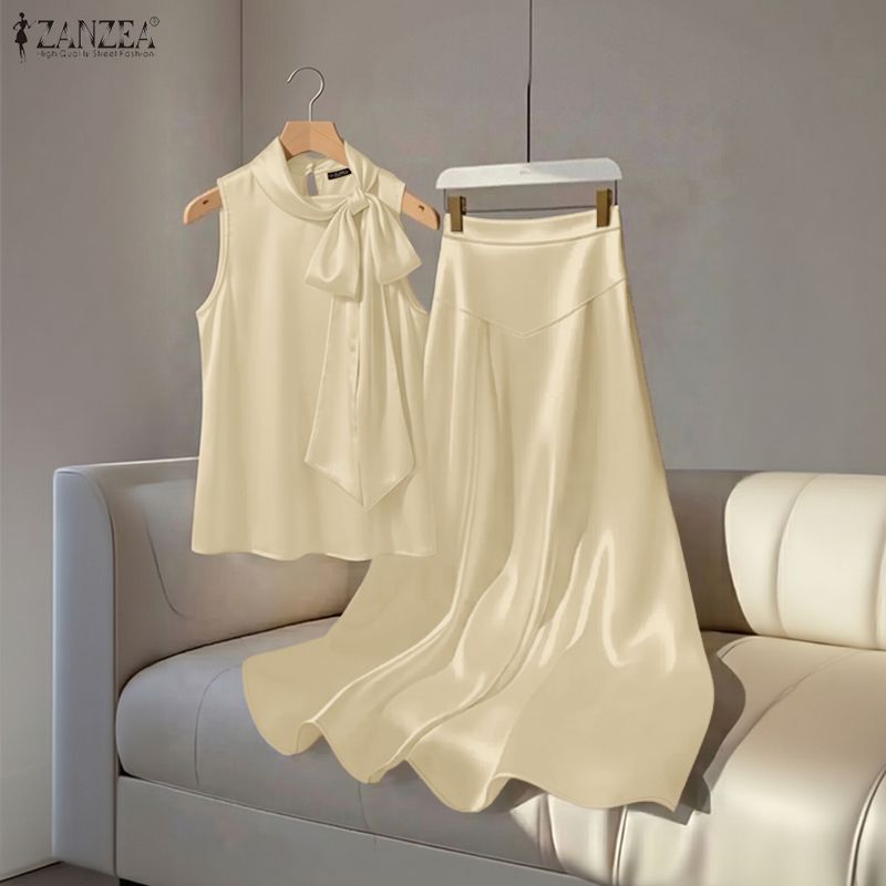 2PCS French Chic Party Outfit  - Satin Bow Tie 评论和价格
