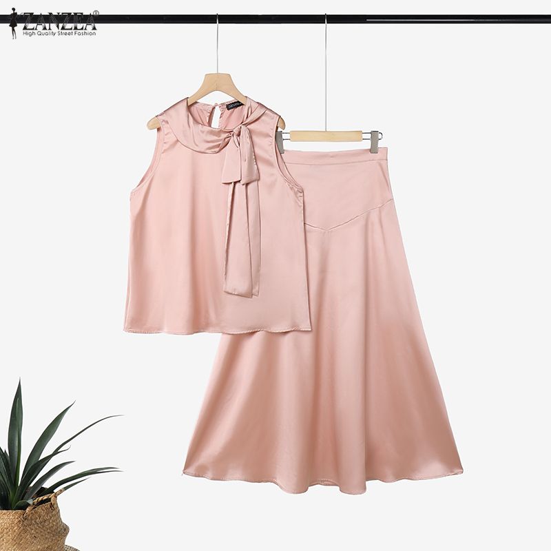 2PCS French Chic Party Outfit  - Satin Bow Tie 评论和价格