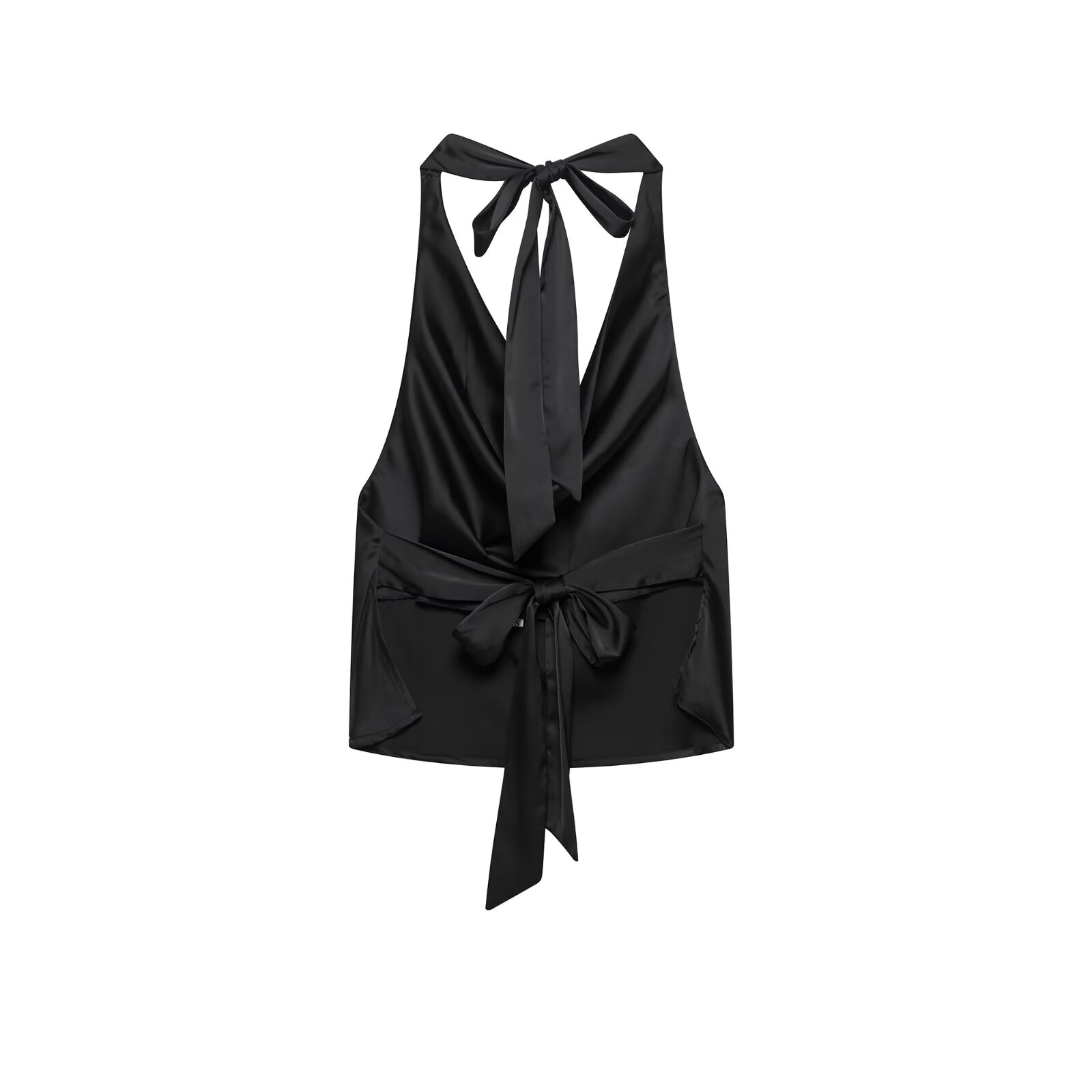 Zevity 2025 Women Sexy Sleevel - Satin Bow Tie 评论和价格