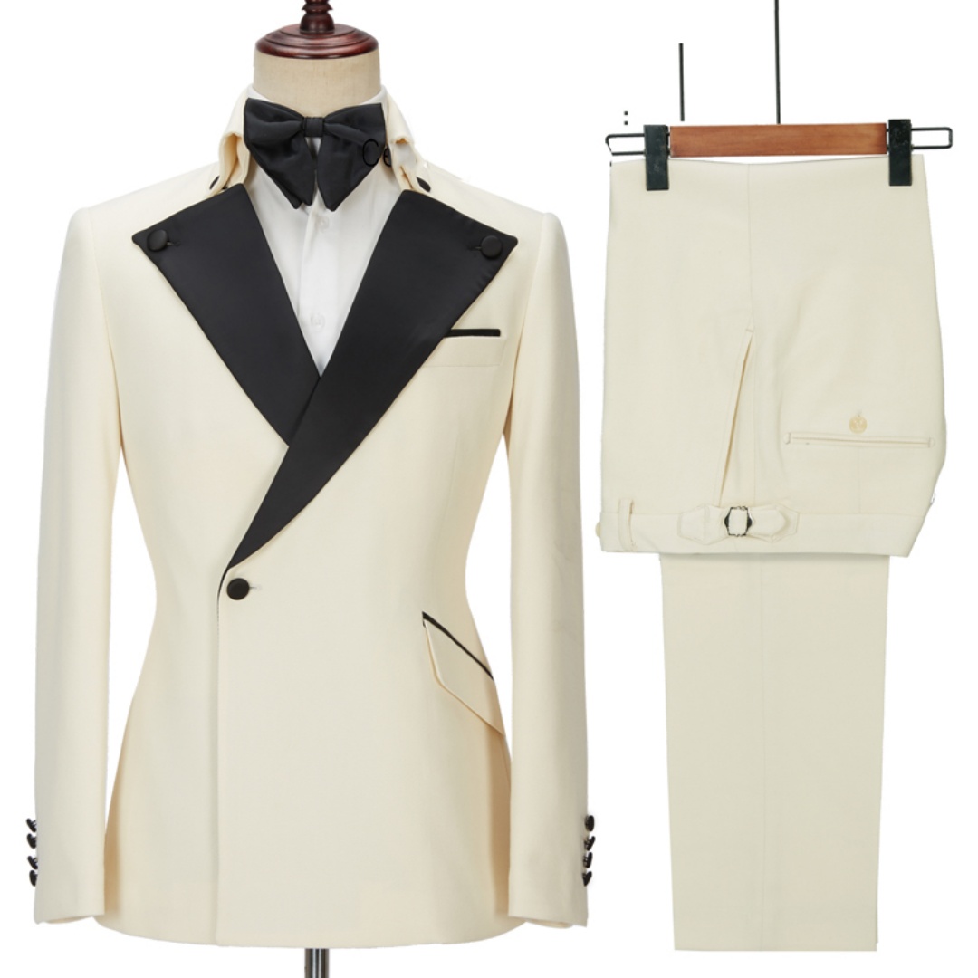 Men's Tuxedo Suit One Button H - Men'S Formal Wear Not Suit 评论和价格