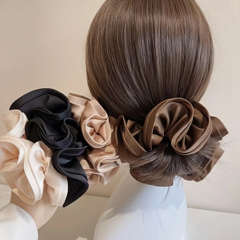 Korean Satin Scrunchies Elasti - Satin Bow Tie 评论和价格