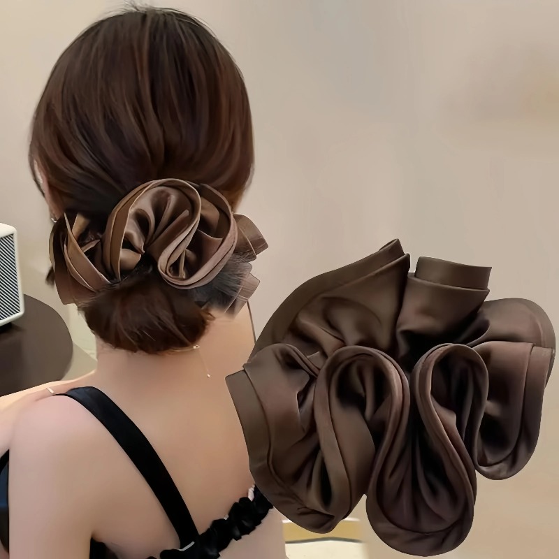 Korean Satin Scrunchies Elasti - Satin Bow Tie 评论和价格