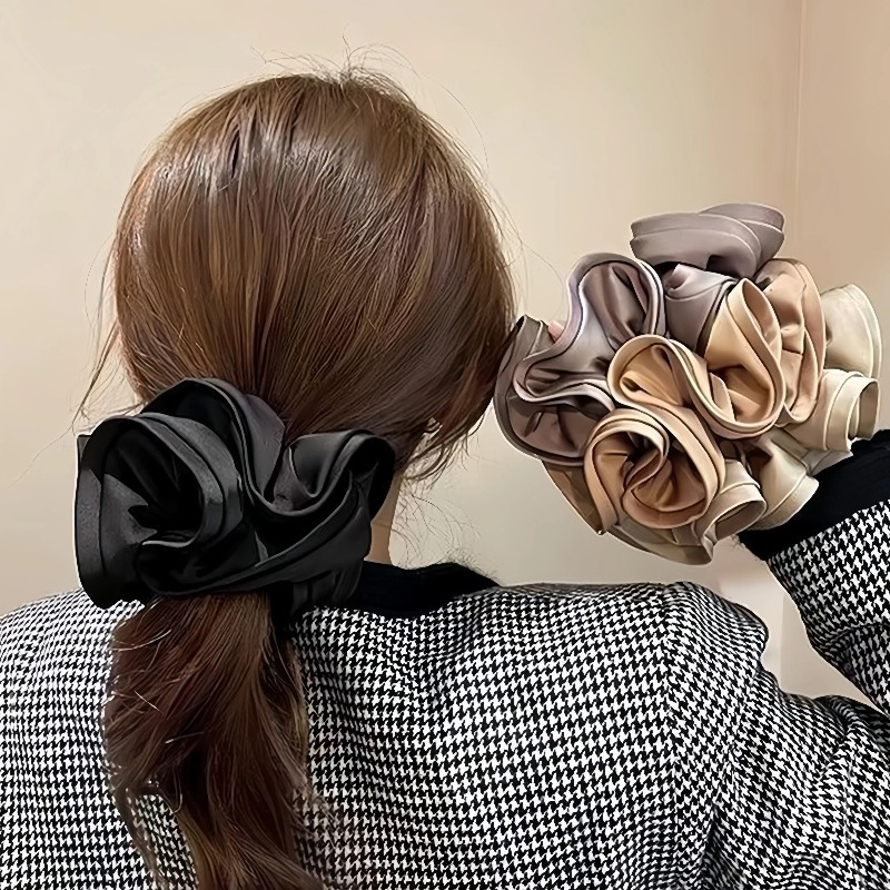 Korean Satin Scrunchies Elasti - Satin Bow Tie 评论和价格