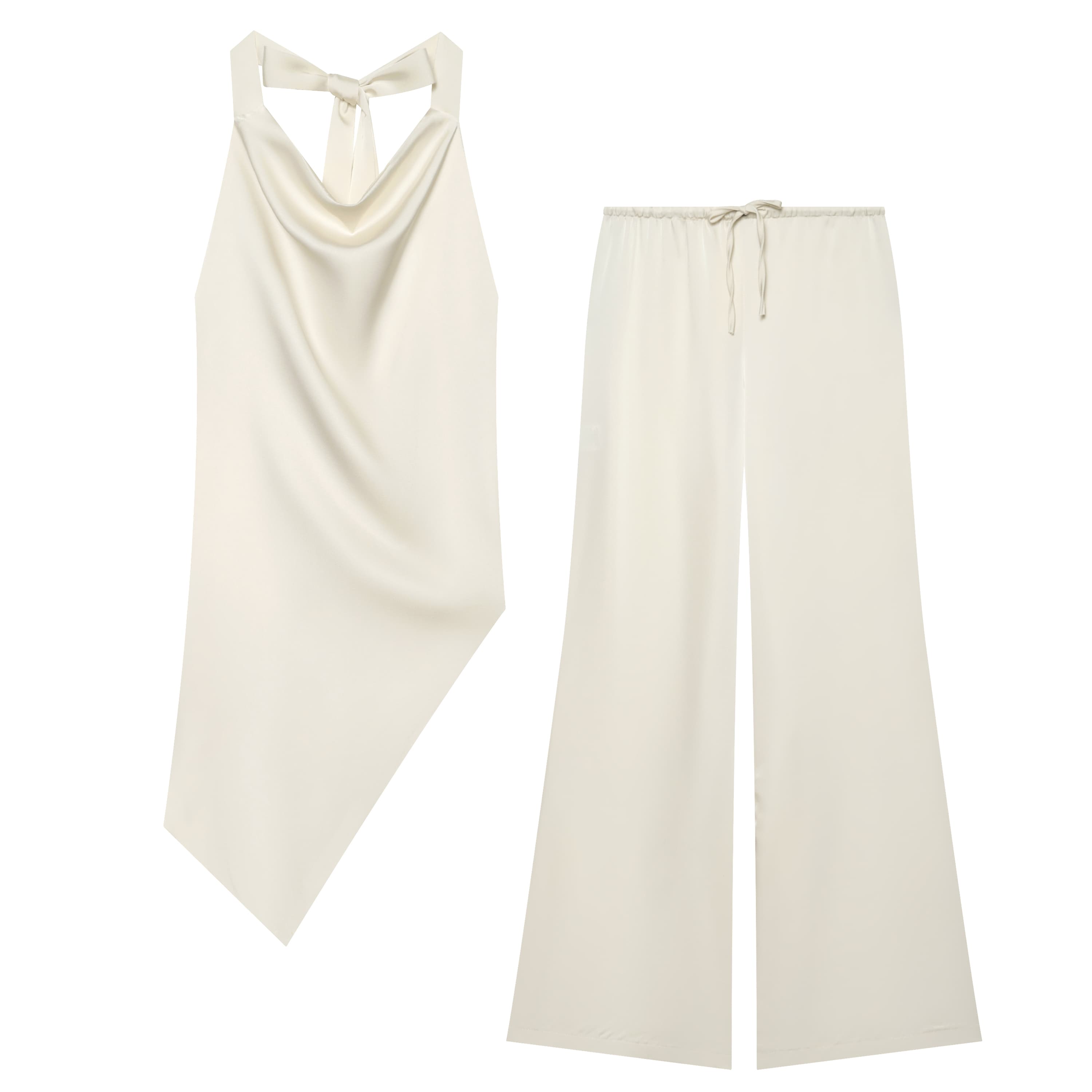 BSAY 2026 Women Satin Two Piec - Satin Bow Tie 评论和价格