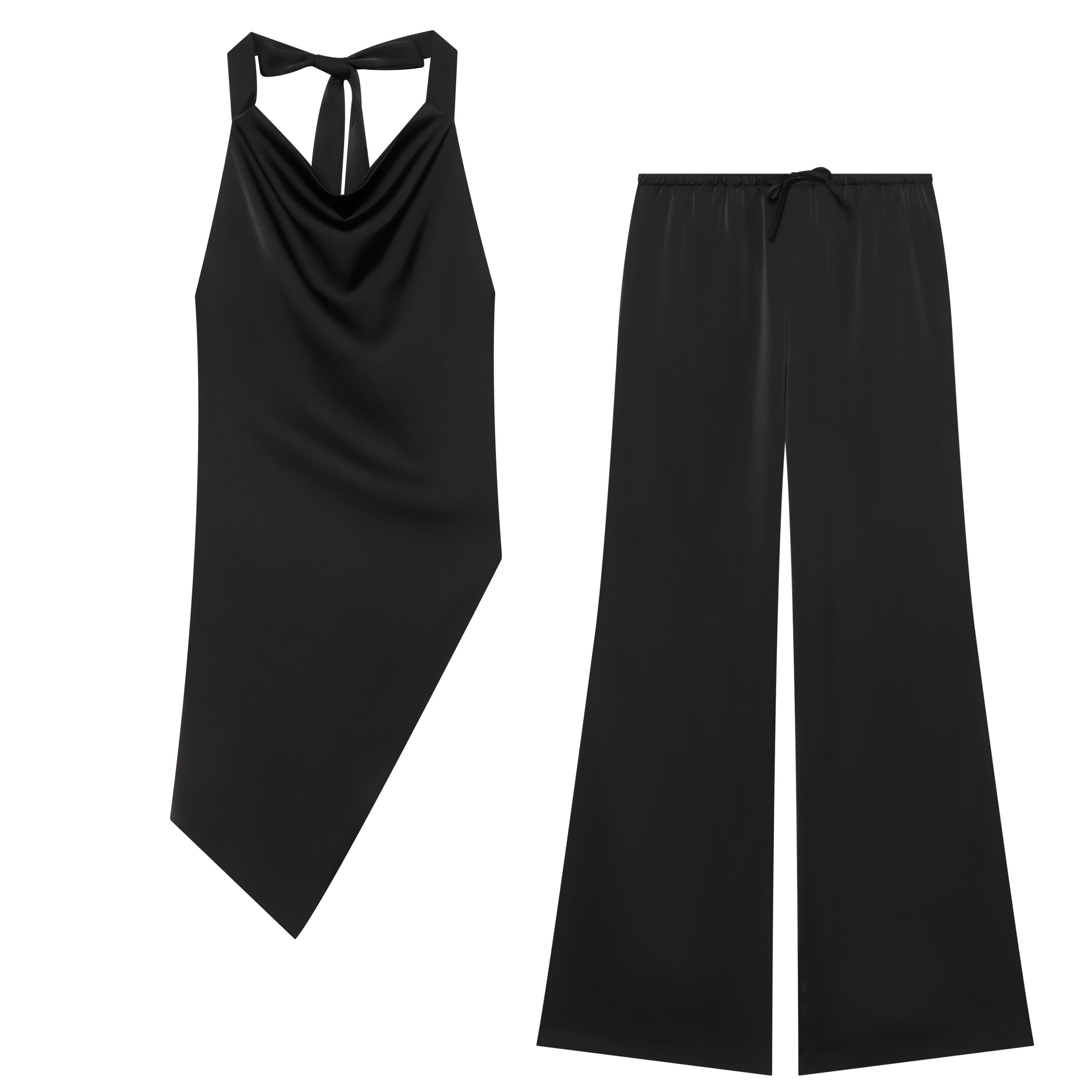 BSAY 2026 Women Satin Two Piec - Satin Bow Tie 评论和价格