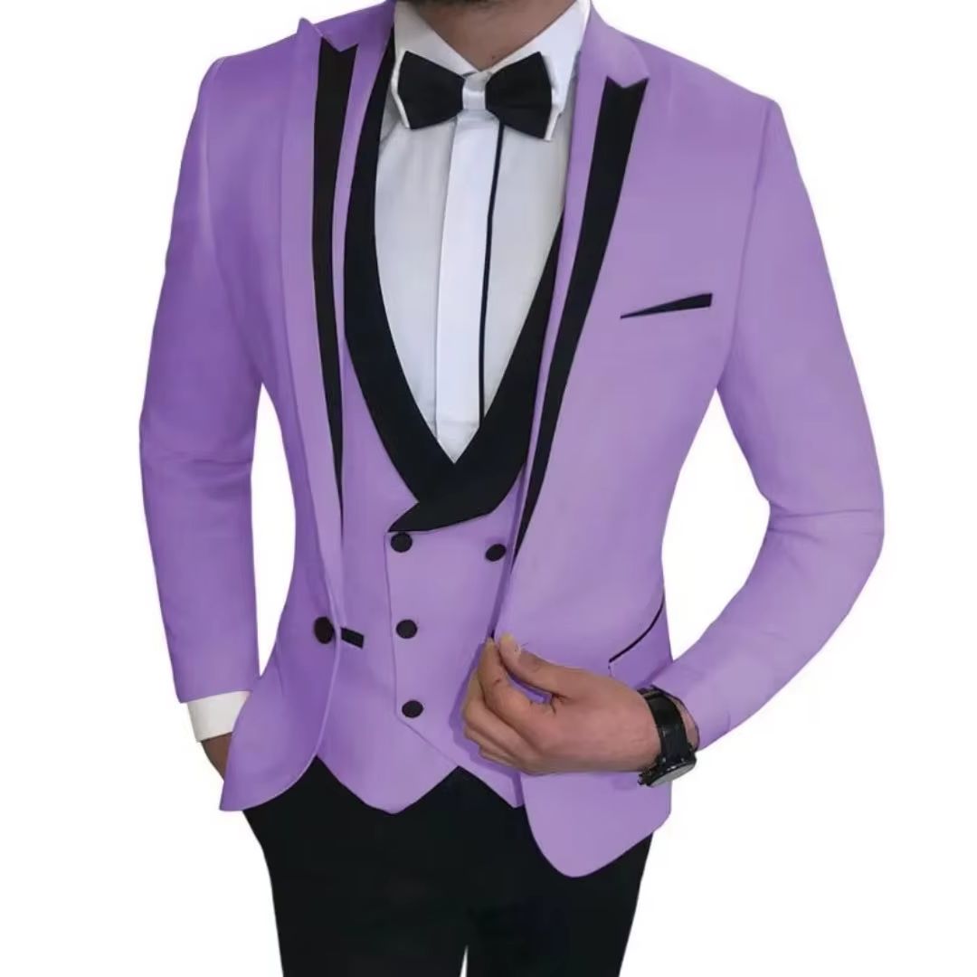 3 Piece Men's Wedding Suit Set - Men'S Formal Wear Not Suit 评论和价格