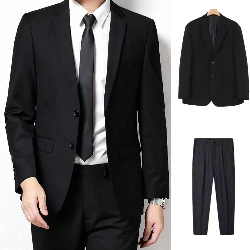 Men's Korean Style Casual Suit - Men'S Formal Wear For Graduation 评论和价格