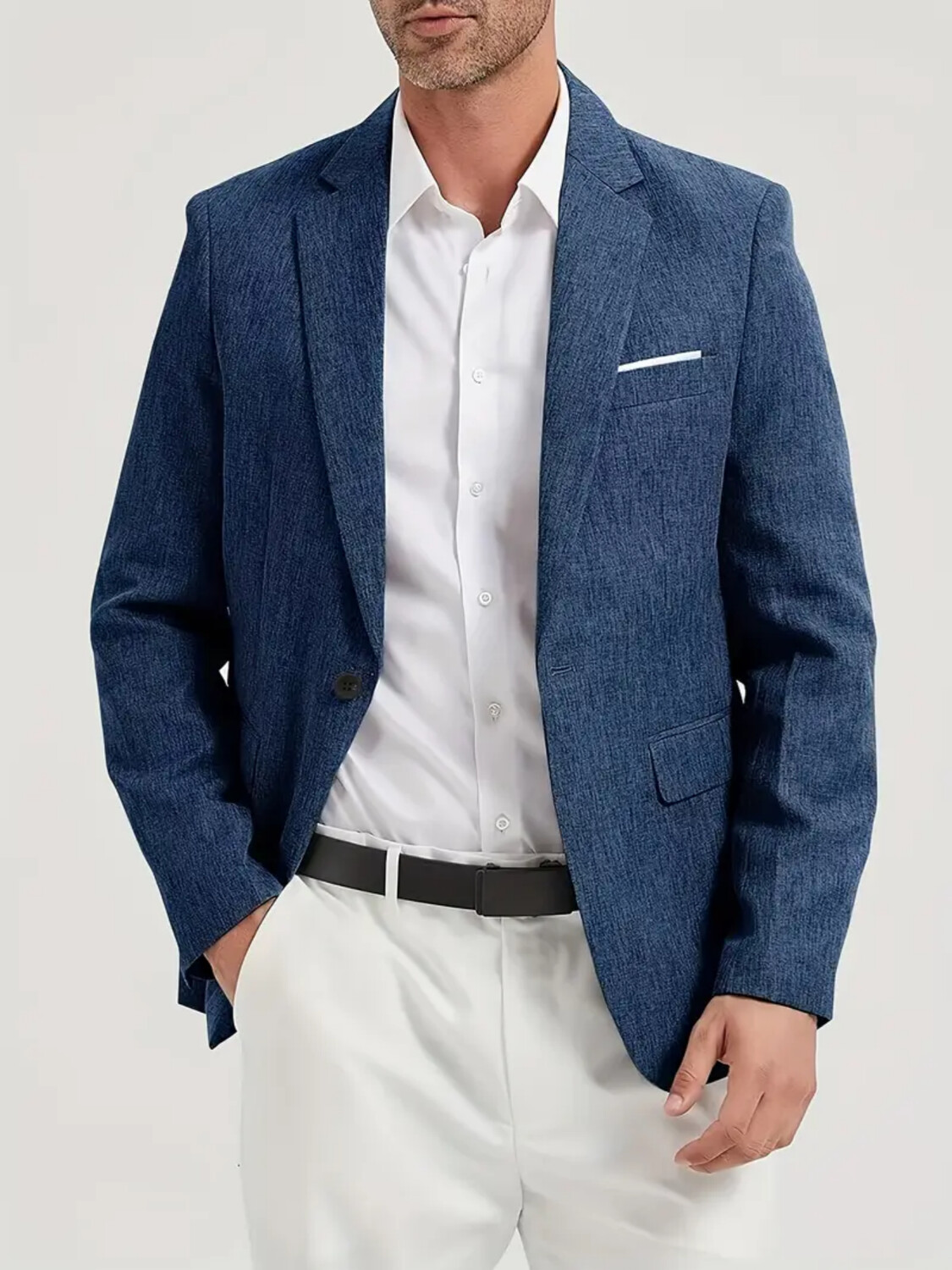 Mens Suit Jacket Single Breast - Men Formal Wear Fashion 评论和价格