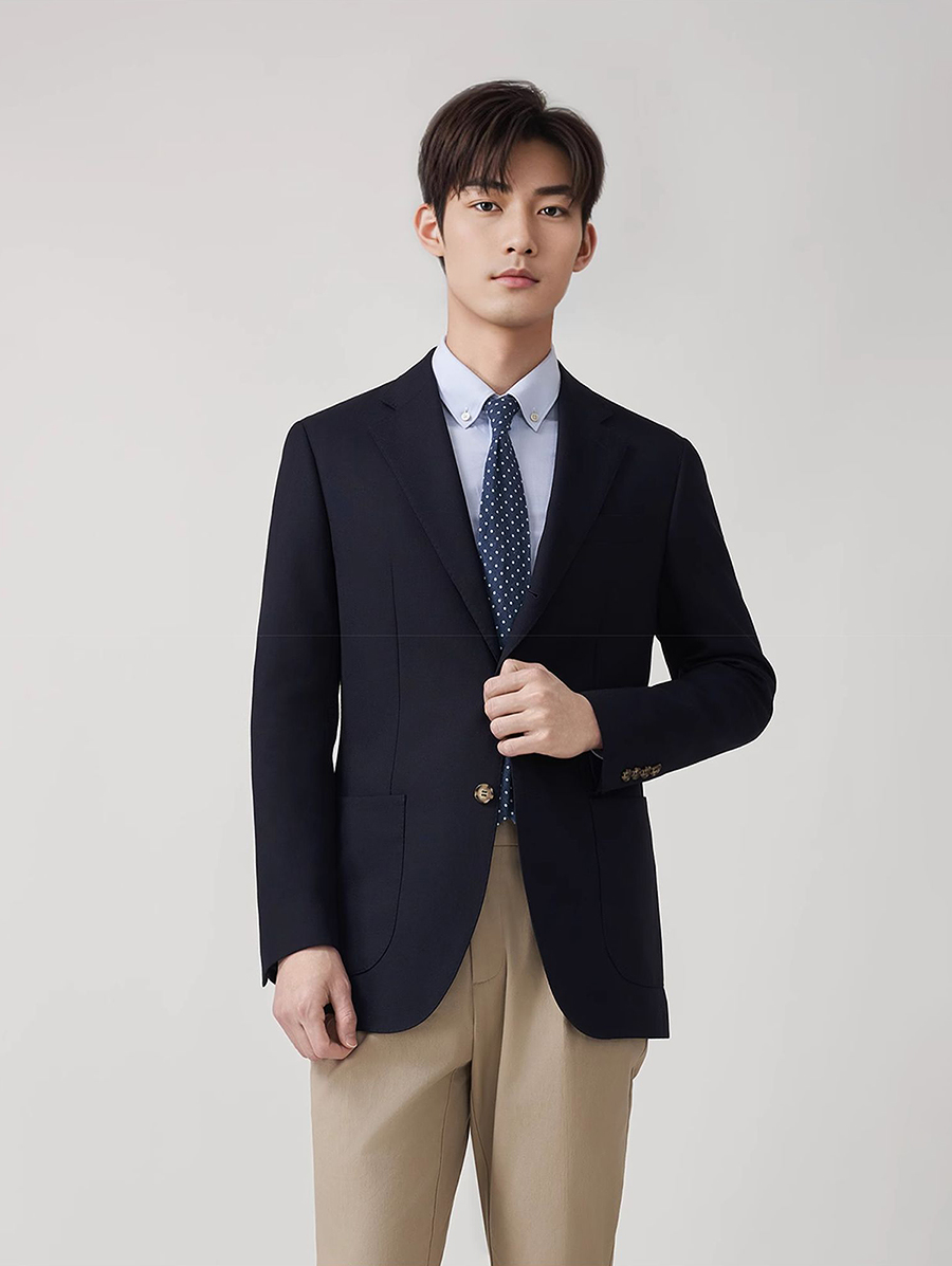Men's Premium 50% Wool Blazer  - Men'S Formal Wear For Graduation 评论和价格