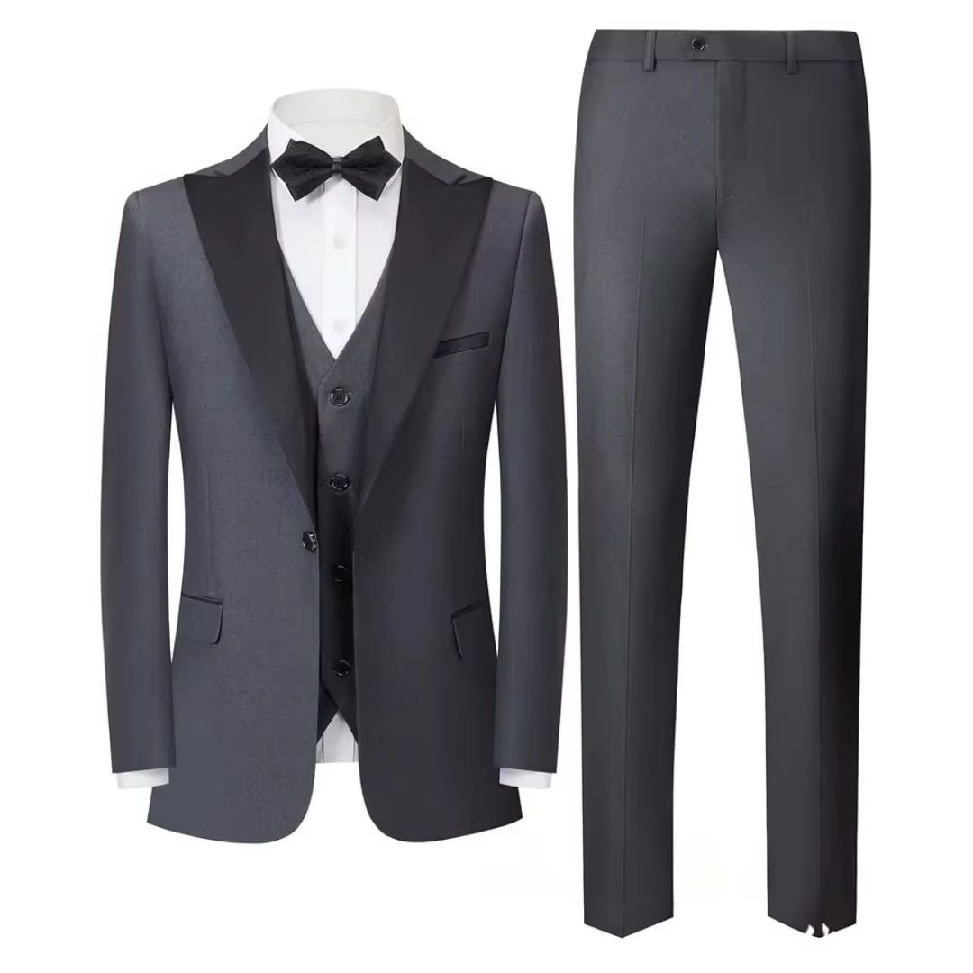 Men's 3 Piece Tuxedo Suit Set  - Men'S Formal Wear Not Suit 评论和价格