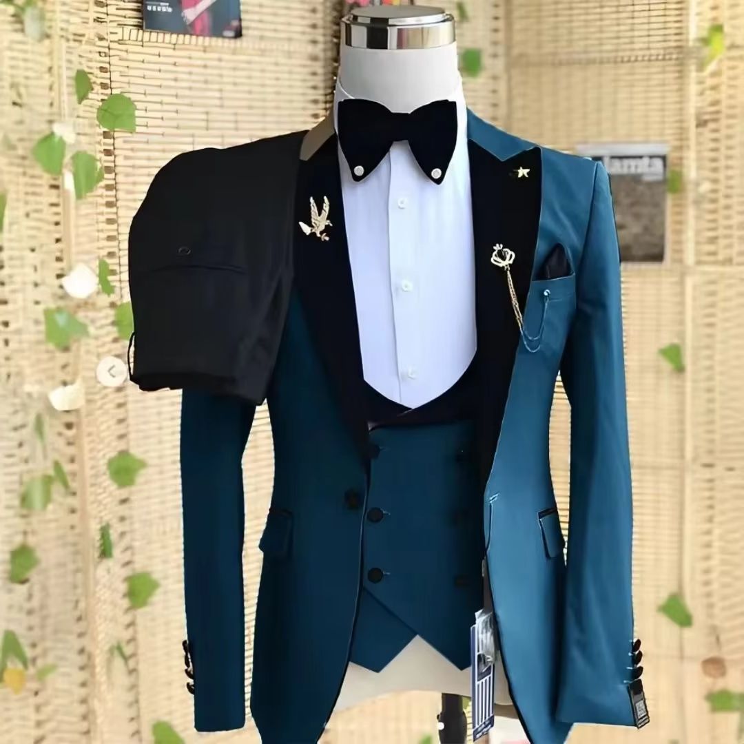 Elegant 3 Piece Slim Fit Men's - Men'S Formal Wear Not Suit 评论和价格