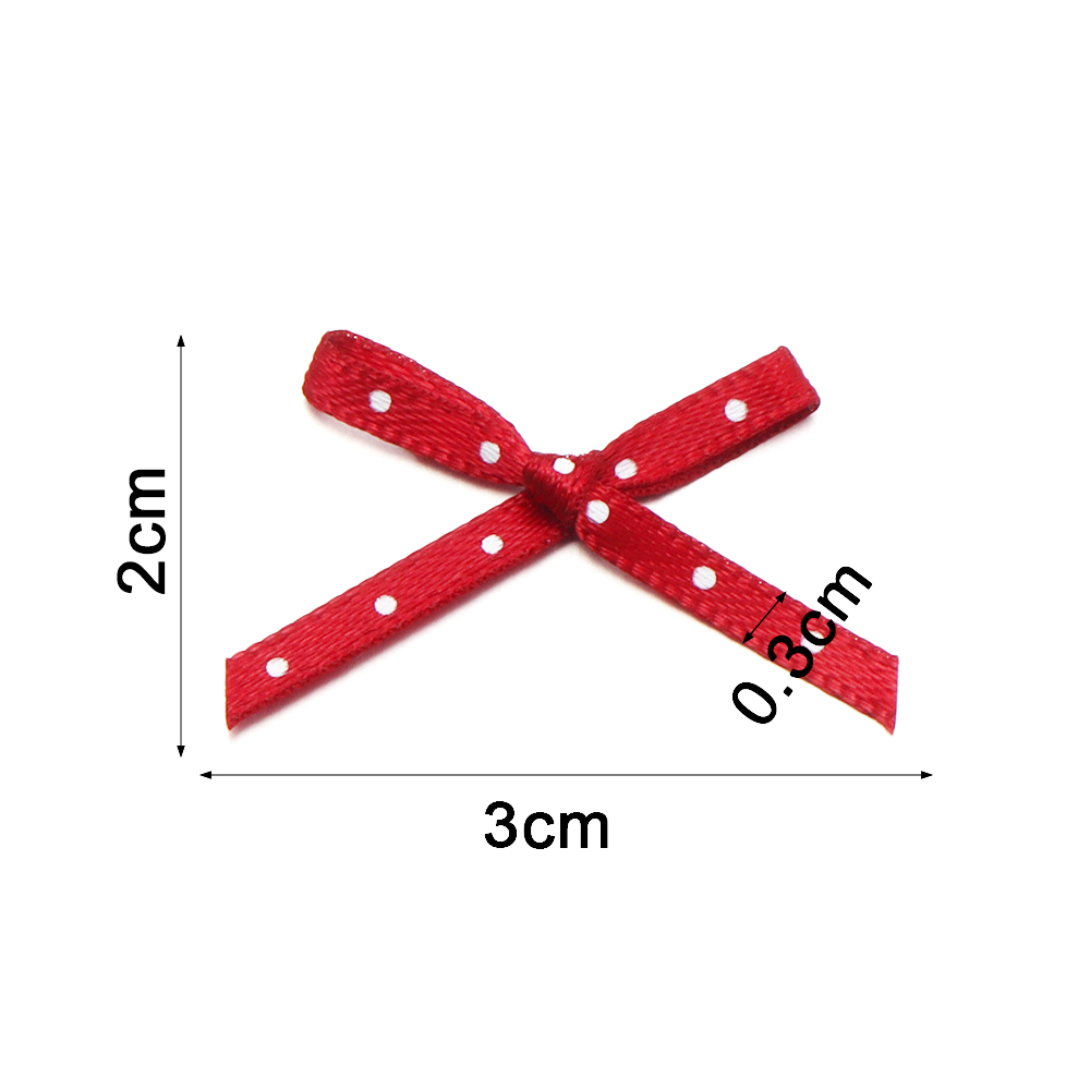 50/100Pcs Polka Dot Mini Satin - Satin Bow Tie 评论和价格