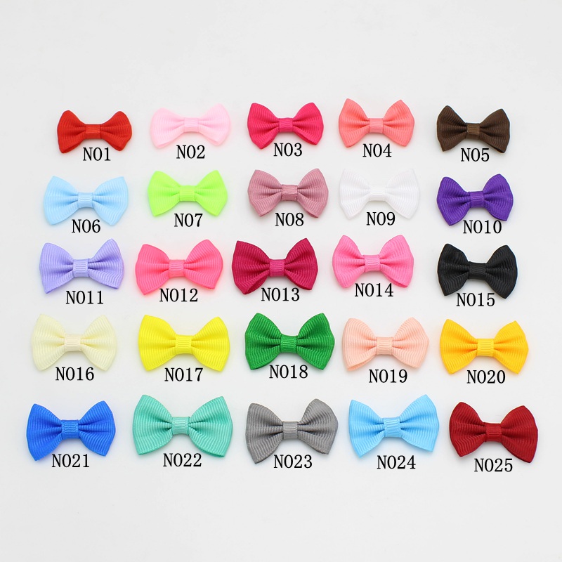 50PCS 35*25mm Satin Ribbon Bow - Satin Bow Tie 评论和价格