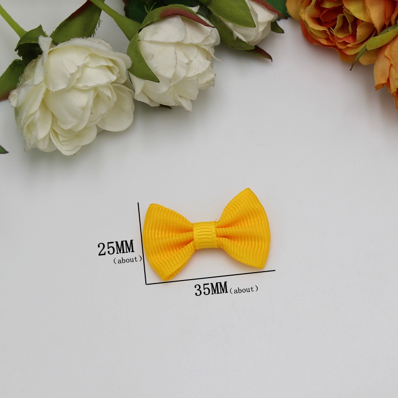 50PCS 35*25mm Satin Ribbon Bow - Satin Bow Tie 评论和价格